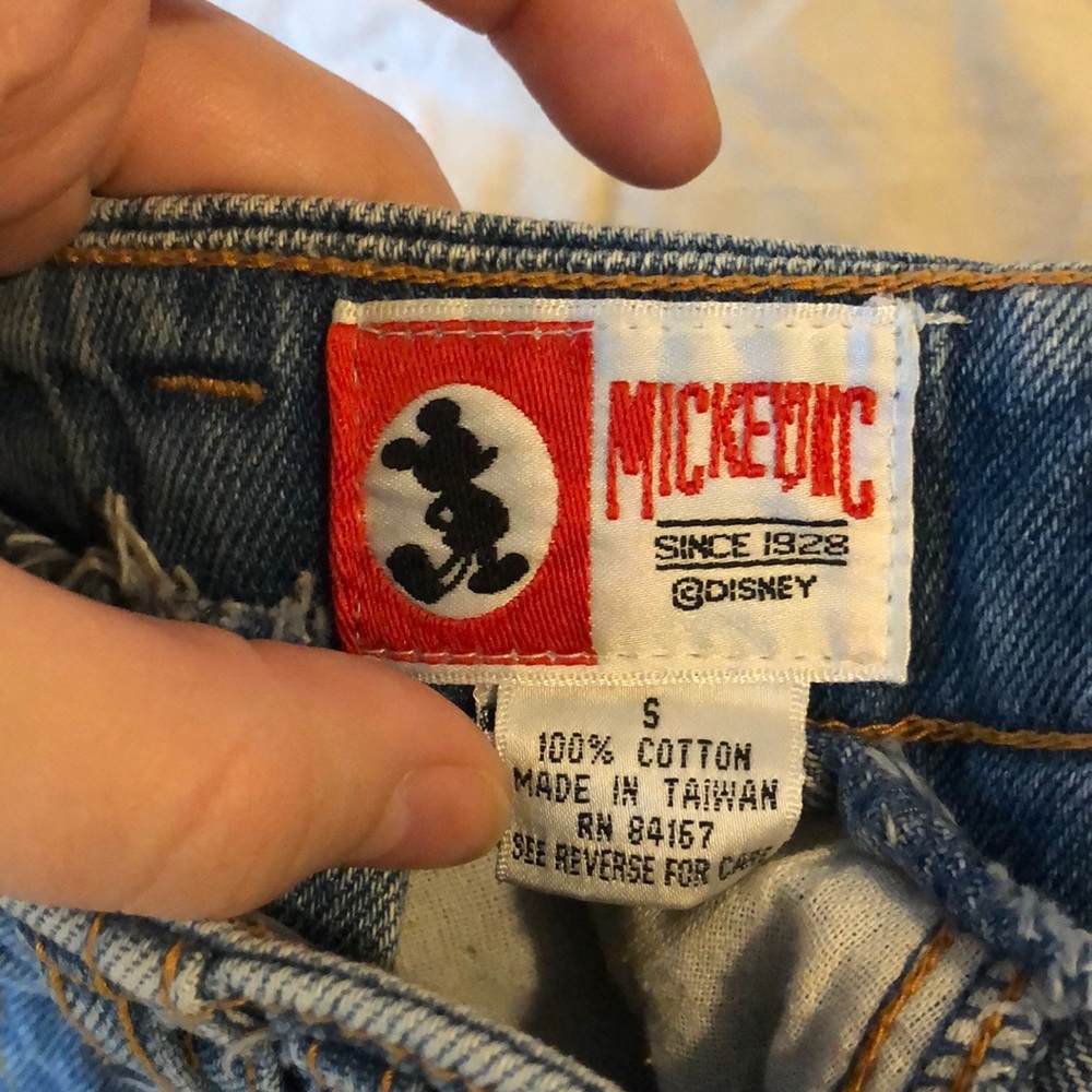 Vintage Disney Minnie Mouse Denim Pencil Skirt - Picture 7 of 8
